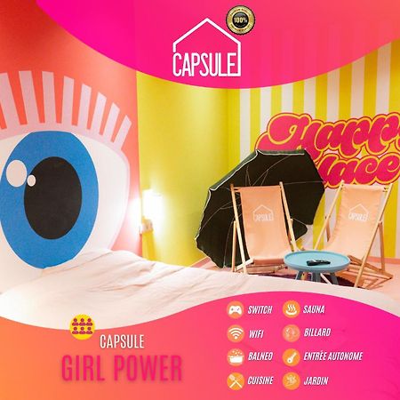 Capsule Girl Power Spa - Balneo - Sauna - Karaoke - Billard - 2 Chambres Charleroi Bagian luar foto