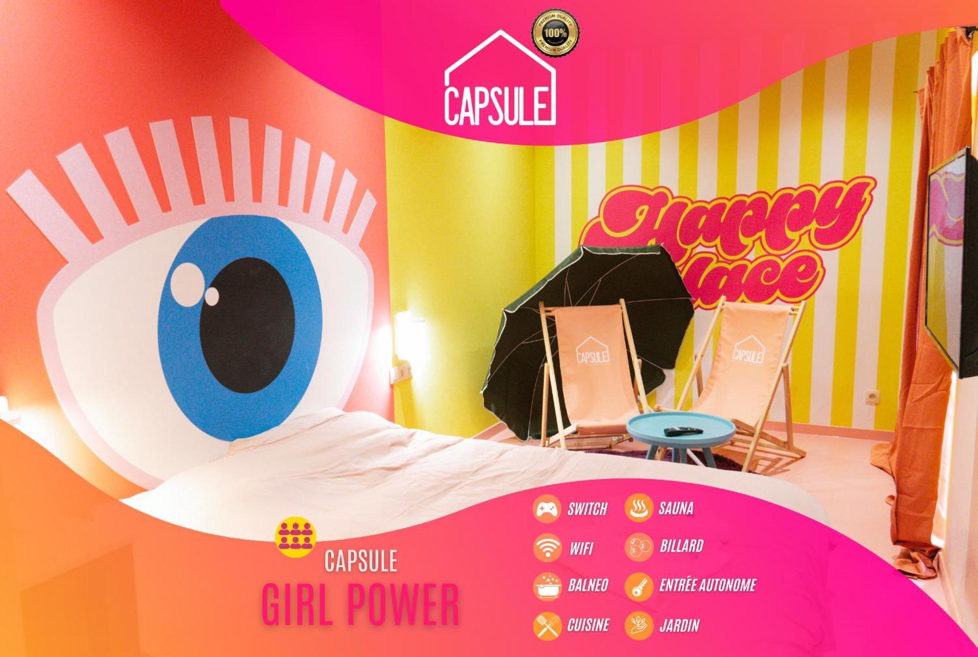 Capsule Girl Power Spa - Balneo - Sauna - Karaoke - Billard - 2 Chambres Charleroi Bagian luar foto
